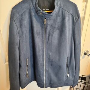Express Blue Suede Jacket